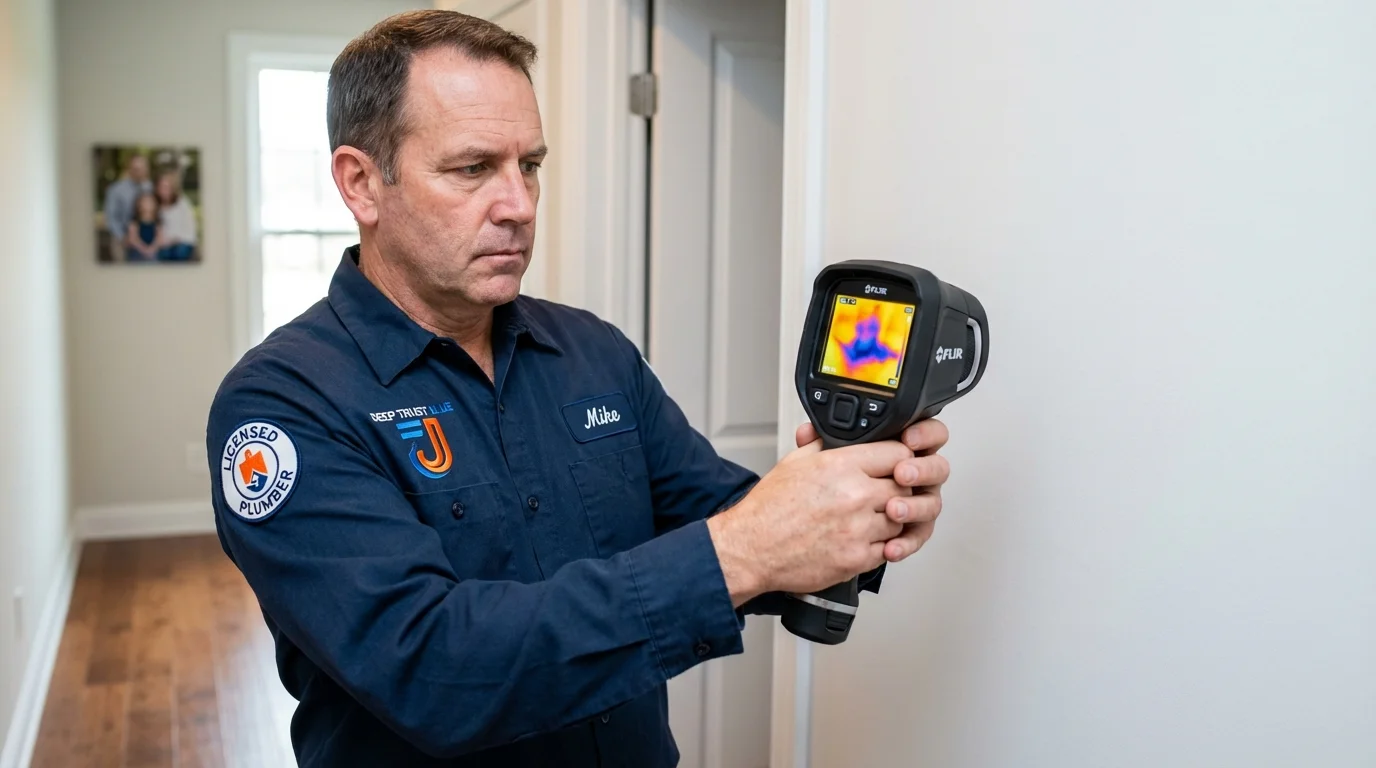 Thermal imaging leak detection by Johns Plumbing LLC in Los Olivos
